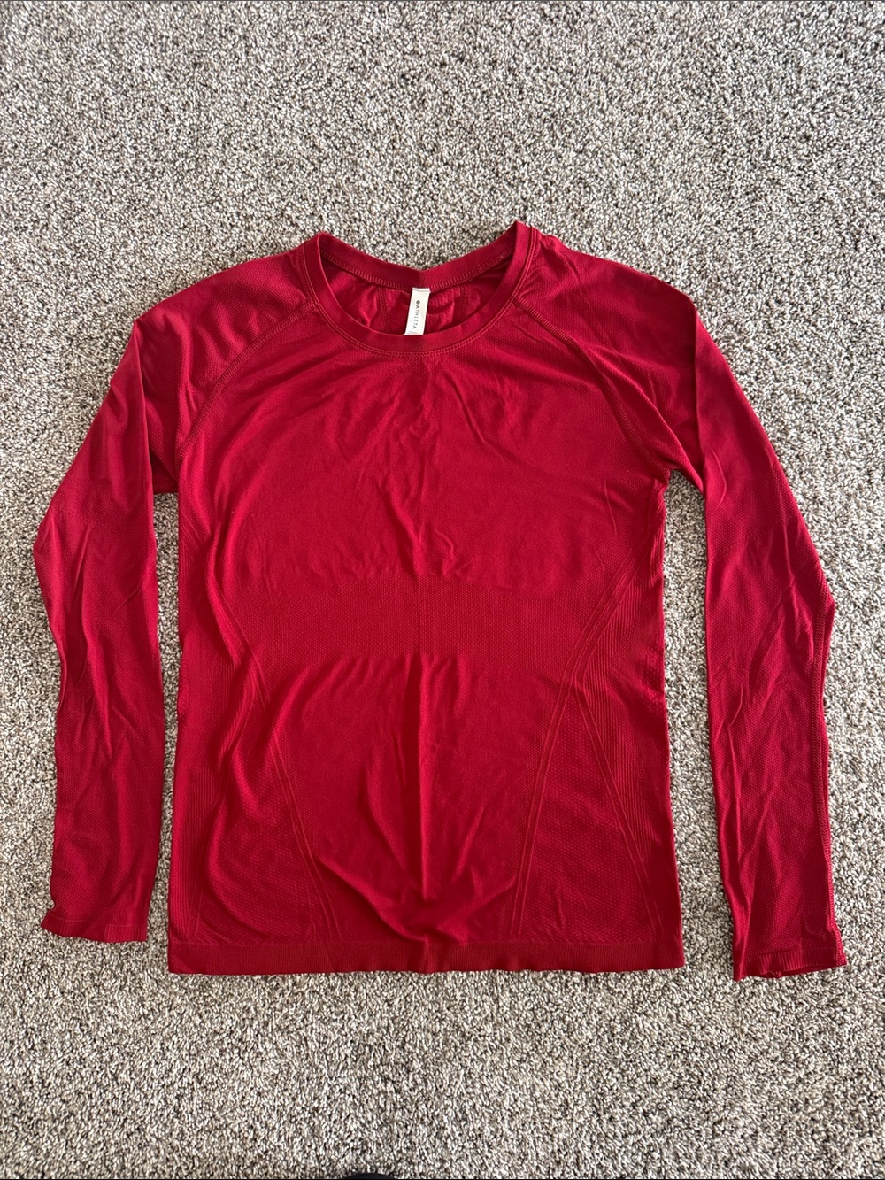 Athleta Long Sleeve Momentum Top - Red